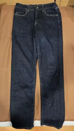 【特価】ユニクロ 160cm ウルトラストレッチジーンズ ファスナー付き 濃紺