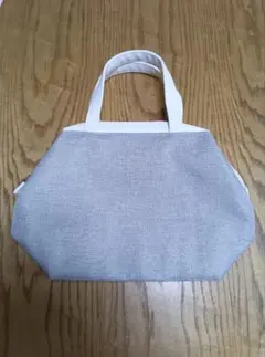 【新品】PERFECT ONE トートバッグ グレー×ホワイト