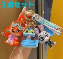 ズートピア2 　ニック　ジュディ　ゲイリー　キーホルダー　３点　zootopia