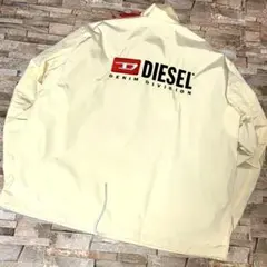 【新品】DIESEL ディーゼル／刺繍ロゴ コーチジャケット ブルゾン XL