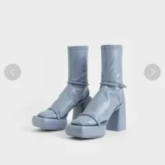 Charles & Keith 2WAY ルシルプラットフォームカーフブーツのサムネイル