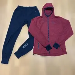 SAYSKY コペンハーゲン ジャージ 上下セット 赤 黒 サイズM