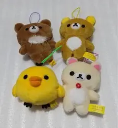 【新品】リラックマ ゴムひも付きマスコット 全4種セット ラウンドワン限定