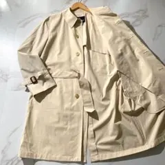 現行・美品　アクアスキュータム　トレンチコート　襟裏チェック　ベルト付き　軽量