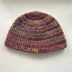ハンドメイド 編み物 ビーニー ニット帽