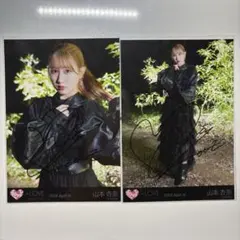 イコラブ ＝LOVE 山本杏奈 生写真 直筆 セミコン 誰バレ