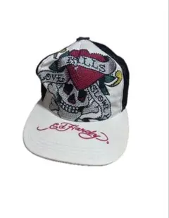 Ed Hardy メッシュキャップ スカル ピンク 新品 当時物 エドハーディー