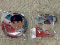 侍ジャパン 紅林弘太郎　アクリルキーホルダー　缶バッジオリックス　プレミア12