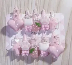 ♡ 現品 ♡ ロング ネイルチップ 量産型 地雷系 ピンク 52