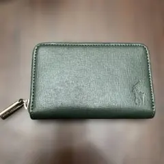 【POLO】エンボスレザー ジップ コインケース【RALPH LAUREN】