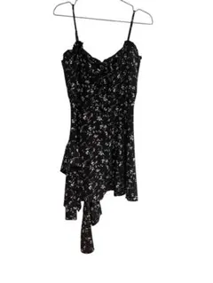 花柄キャミワンピース アシンメトリック春服