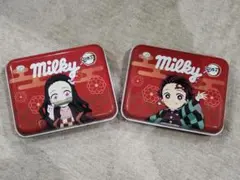 鬼滅の刃 Milky 缶ケース 2個セット