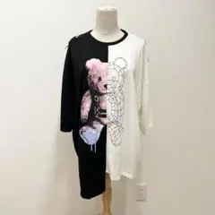 リッスンフレーバー　ポリゴンベアー　アシメカットソーのサムネイル