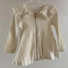 mamaraku アイボリー カーディガン 95cm