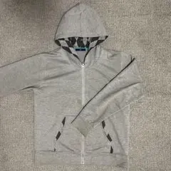 GU ジーユー メンズ パーカー フリース グレー フーディー