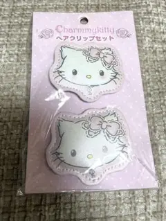 チャーミーキティ ヘアクリップ 前髪 サンリオ　新品　　リボン