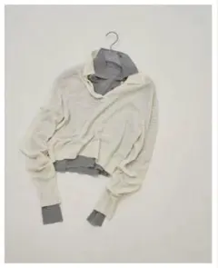 todayful Layered Polo Knit エクリュ