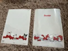 サンリオ クリアファイル 2枚セット 赤いリボン