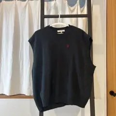 U.S. POLO ASSN. ノースリーブセーター M ダークグレーのサムネイル