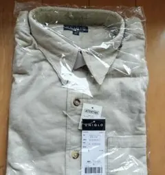 UNIQLO(初期型) ベージュ コットン長袖シャツ
