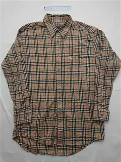 ◎バーバリー チェック柄コットンシャツ Sサイズ メンズ