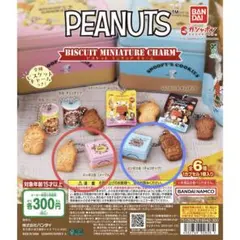 PEANUTS ビスケットミニチュアチャーム エンボス缶2個セット