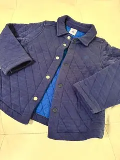 PETIT BATEAU ネイビー キルティングジャケット 95cm