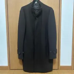 グローバルワーク ウーリーテックスタンドコート M ダークブラウン