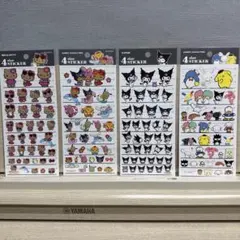 【サンリオ】4サイズステッカー　日焼けキティ　日焼けシリーズ　クロミ　サンリオ