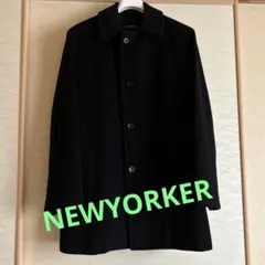 NEWYORKER ニューヨーカー　メンズ　コート　アンゴラ混　M 濃紺