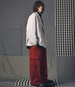 MAISON SPECIAL ダブルブレストジャケット 01 グレーのサムネイル