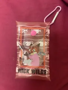 ズートピア ニック・ワイルド クリアポーチ カラビナ付き