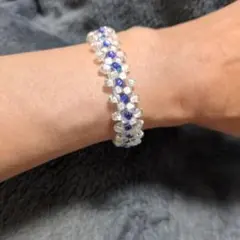 ビーズ織りブレスレット ハンドメイド