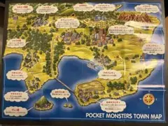 ポケットモンスター カントー地方 タウンマップ ポスター