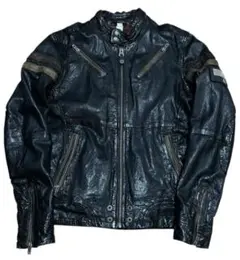 Y2K 00s DIESEL Archive ギミック レザージャケット