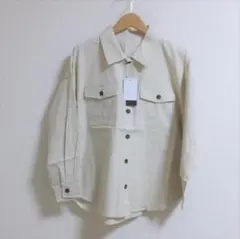 新品　RUMOR　アイボリー　シャツ　ジャケット　AA3のサムネイル