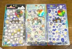 KAMIO 光るジュエルプチドロップ　3枚セット シマエナガ ねこ 海