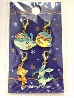 ポケセン ポケモンドールズ 4連キーホルダー ピカチュウ 初代御三家 