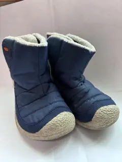KEEN 18cm キッズ スノーブーツ ネイビー ブーツ 防寒 キーン