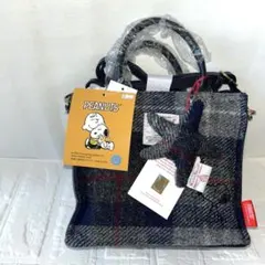 Harris Tweed スヌーピー 2WAY ショルダーバッグ　トートバッグ