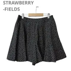 ストロベリーフィールズ レディース ショートパンツ ドット柄 ブラック Fのサムネイル
