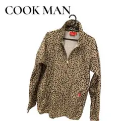 COOK MAN レオパード柄 ジップアップジャケット
