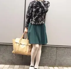 mamekurogouchiグリーンプリーツスカートのサムネイル