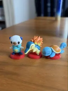 ポケモン フィギュア 3体セット ミジュマル ヒノアラシ ゼニガメ