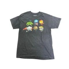 プリントTシャツ　アメコミ　MARVEL 半袖　グレー　M 古着　8dのサムネイル