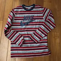 150 ナイキ　長袖　カットソー　ロンT OLD NIKE 3Dマルチボーダー柄