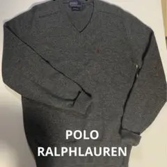 制服の下におススメ！Poloラムウール100%長袖セーター