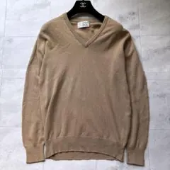 極美品✨ プリングル カシミヤ100% Vネックセーター ニット キャメルのサムネイル