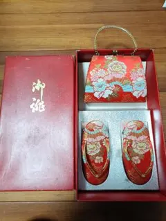 七五三　3歳 　草履　バッグ　セット　着物　和装小物　がま口　15cm