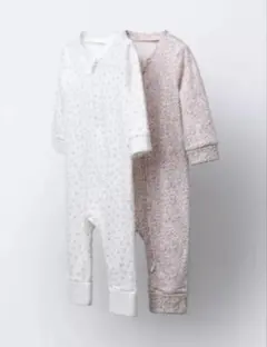 zara baby 花柄カバーオール 2枚セット　3-6ヶ月